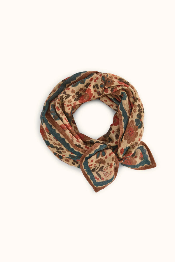 Foulard en laine ‘Fiza’ Bolero Macadamia | APACHES COLLECTIONS