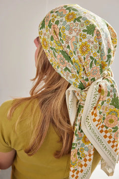 Foulard indien 'Amaia' Rose corail | BONHEUR DU JOUR