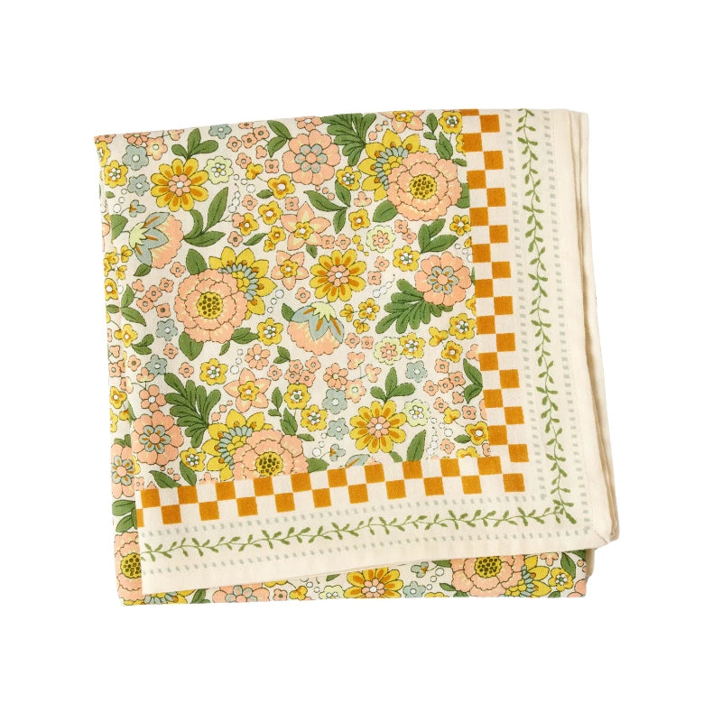 Foulard indien 'Amaia' Rose corail | BONHEUR DU JOUR