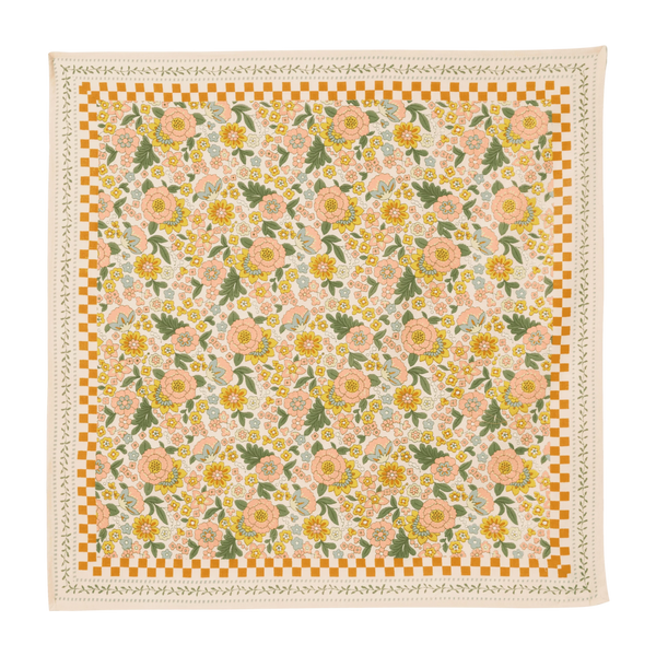 Foulard indien 'Amaia' Rose corail | BONHEUR DU JOUR