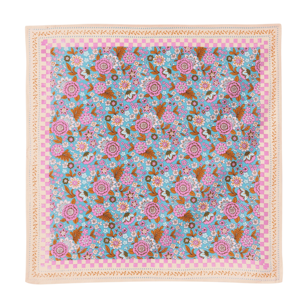 Foulard indien 'Amaia' Turquoise | BONHEUR DU JOUR
