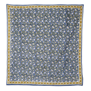 Foulard indien 'Azur' Indigo | BONHEUR DU JOUR
