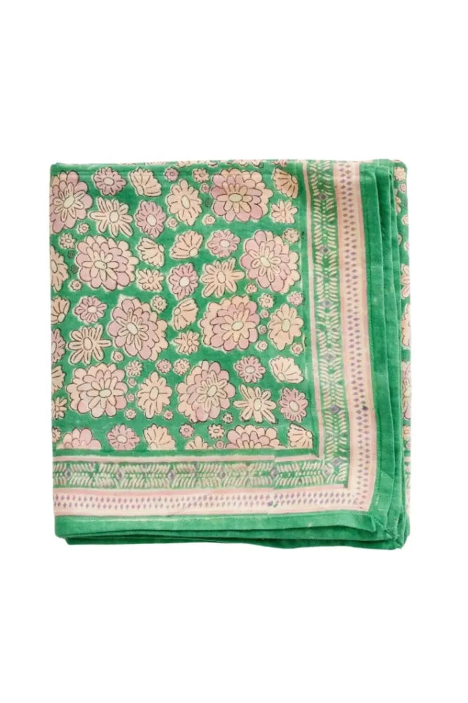 Foulard indien 'London' Green | BONHEUR DU JOUR