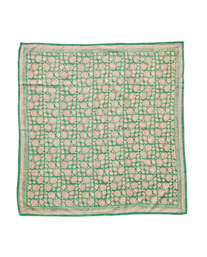 Foulard indien 'London' Green | BONHEUR DU JOUR