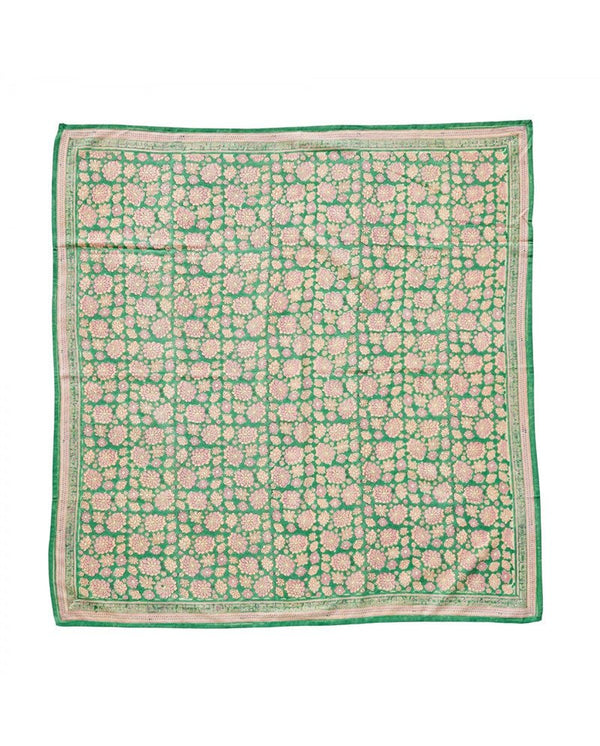 Foulard indien 'London' Green | BONHEUR DU JOUR