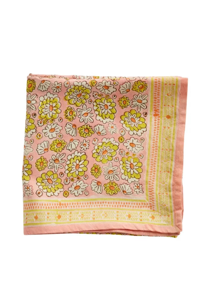 Foulard indien 'London' Yellow | BONHEUR DU JOUR