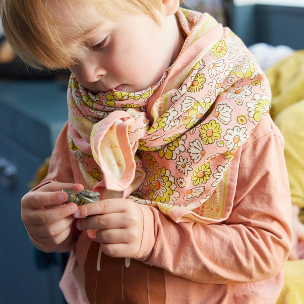 Foulard indien 'London' Yellow | BONHEUR DU JOUR