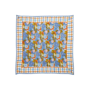 Foulard indien 'Magical Garden' Pervenche | BONHEUR DU JOUR