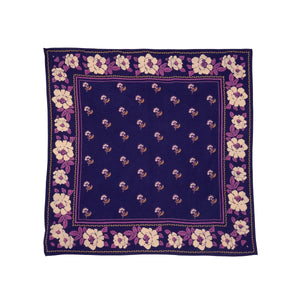 Foulard indien 'Nur' Violine Indigo | BONHEUR DU JOUR