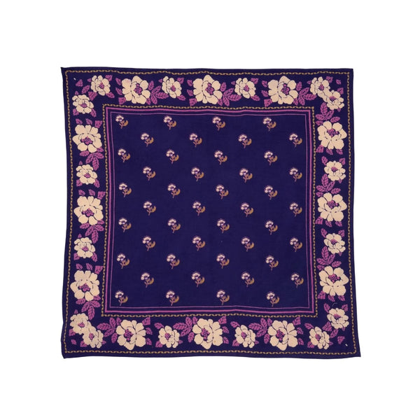 Foulard indien 'Nur' Violine Indigo | BONHEUR DU JOUR