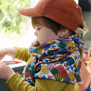 Foulard indien 'Patchy' Blue | BONHEUR DU JOUR