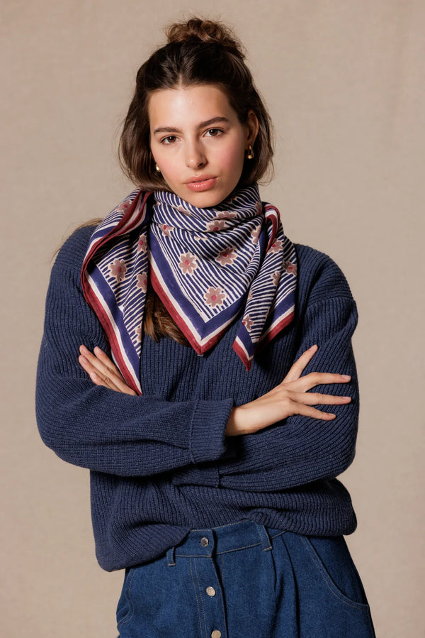 Foulard ‘Latika’ Anna Indigo | APACHES COLLECTIONS