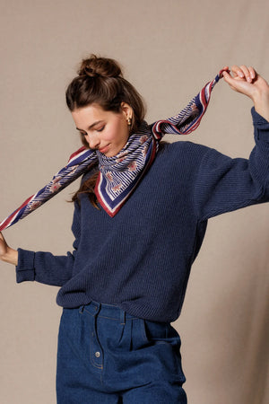 Foulard ‘Latika’ Anna Indigo | APACHES COLLECTIONS