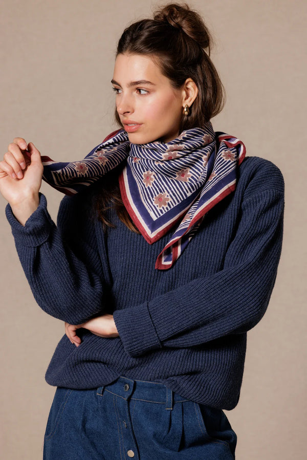 Foulard ‘Latika’ Anna Indigo | APACHES COLLECTIONS