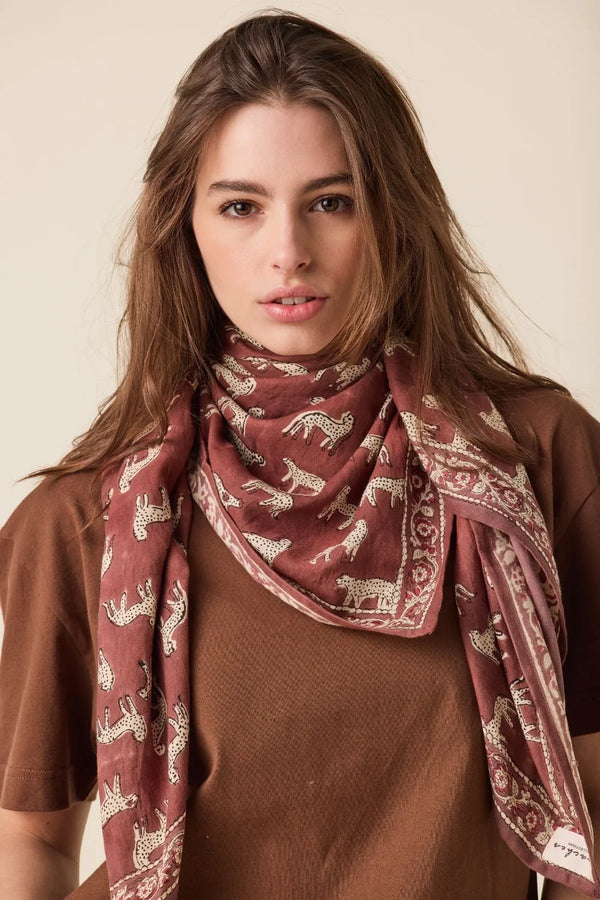 Foulard ‘Latika’ Bengale Chocolat | APACHES COLLECTIONS