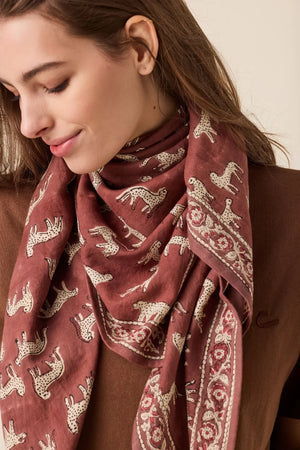Foulard ‘Latika’ Bengale Chocolat | APACHES COLLECTIONS