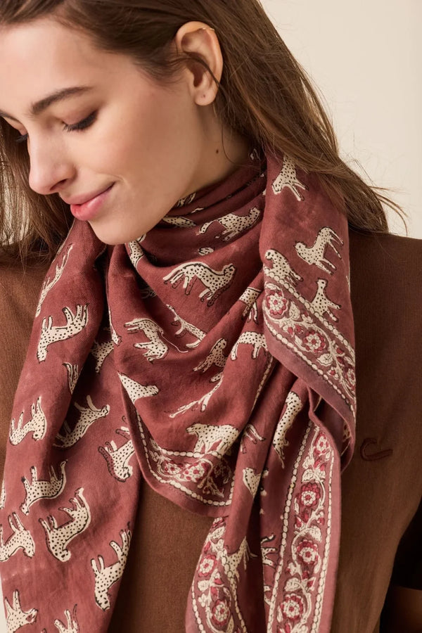 Foulard ‘Latika’ Bengale Chocolat | APACHES COLLECTIONS