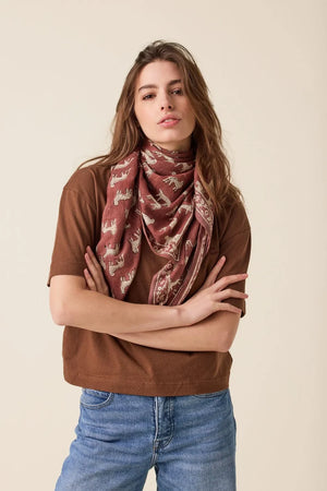 Foulard ‘Latika’ Bengale Chocolat | APACHES COLLECTIONS