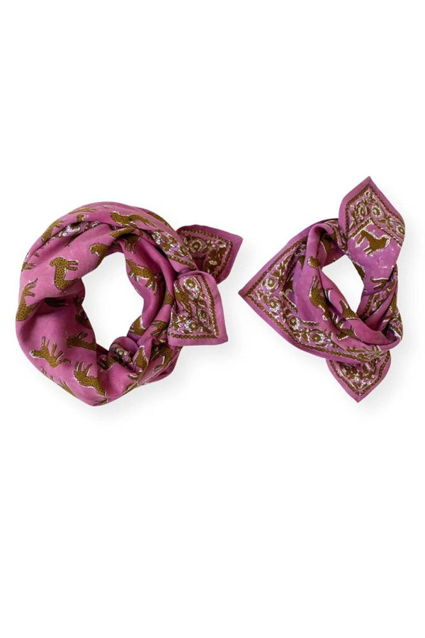 Foulard Latika 'Bengale' Fuchsia | APACHES COLLECTIONS