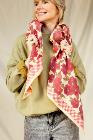 Foulard Latika 'Bloom' Macadamia | APACHES COLLECTIONS