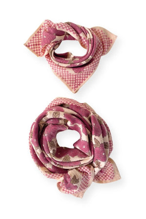 Petit foulard Manika 'Bloom' Macadamia | APACHES COLLECTIONS