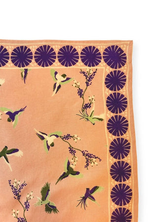 Petit foulard Manika 'Cerisier' Blush | APACHES COLLECTIONS