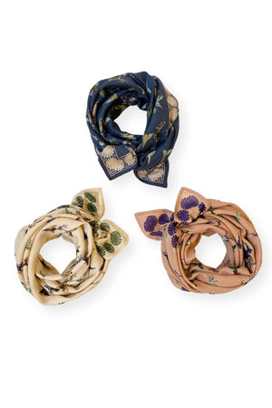 Foulard Latika 'Cerisier' Orage | APACHES COLLECTIONS