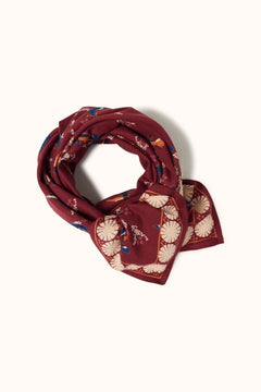 Foulard ‘Latika’ Cerisier Dahlia | APACHES COLLECTIONS