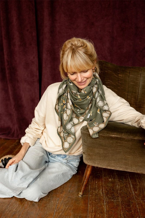Foulard Latika 'Cerisier' Eucalyptus | APACHES COLLECTIONS