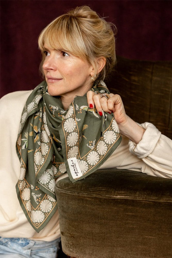 Foulard Latika 'Cerisier' Eucalyptus | APACHES COLLECTIONS