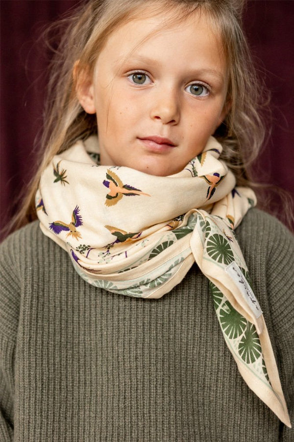 Foulard Latika 'Cerisier' Kaki | APACHES COLLECTIONS