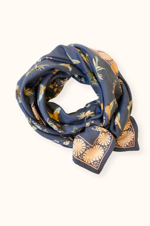 Foulard Latika 'Cerisier' Orage | APACHES COLLECTIONS