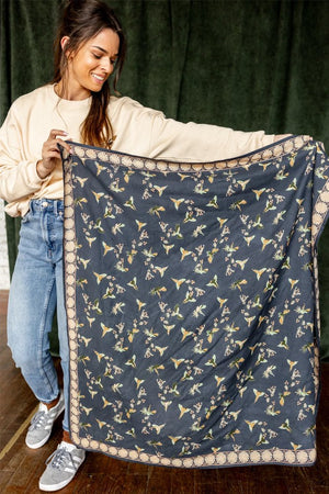 Foulard Latika 'Cerisier' Orage | APACHES COLLECTIONS