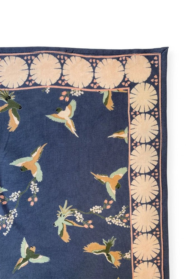 Petit foulard Manika 'Cerisier' Orage | APACHES COLLECTIONS
