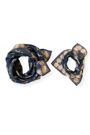 Petit foulard Manika 'Cerisier' Orage | APACHES COLLECTIONS