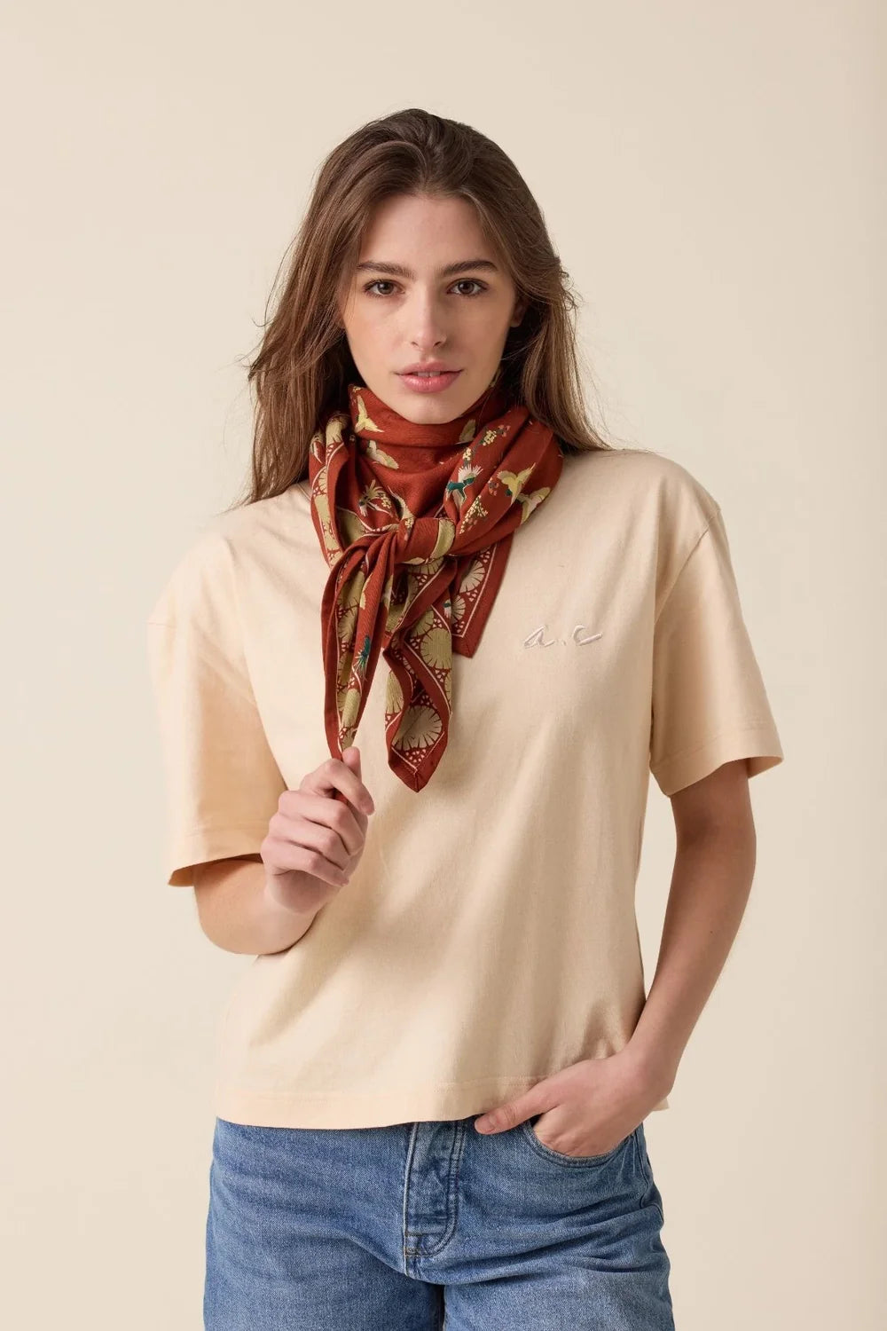 Foulard ‘Latika’ Cerisier Sierra | APACHES COLLECTIONS