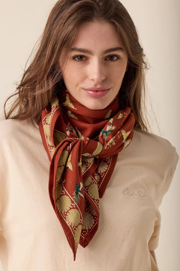 Foulard ‘Latika’ Cerisier Sierra | APACHES COLLECTIONS