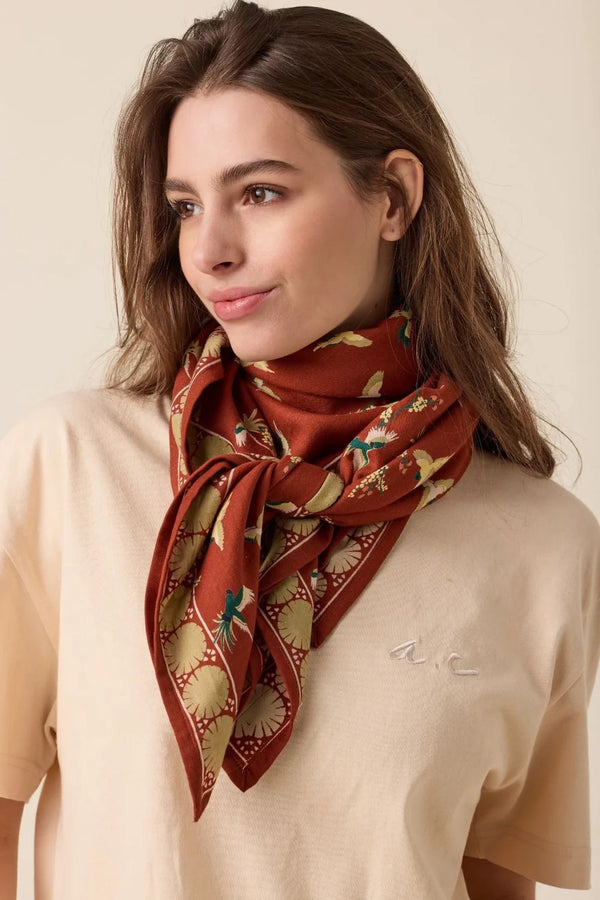 Foulard ‘Latika’ Cerisier Sierra | APACHES COLLECTIONS