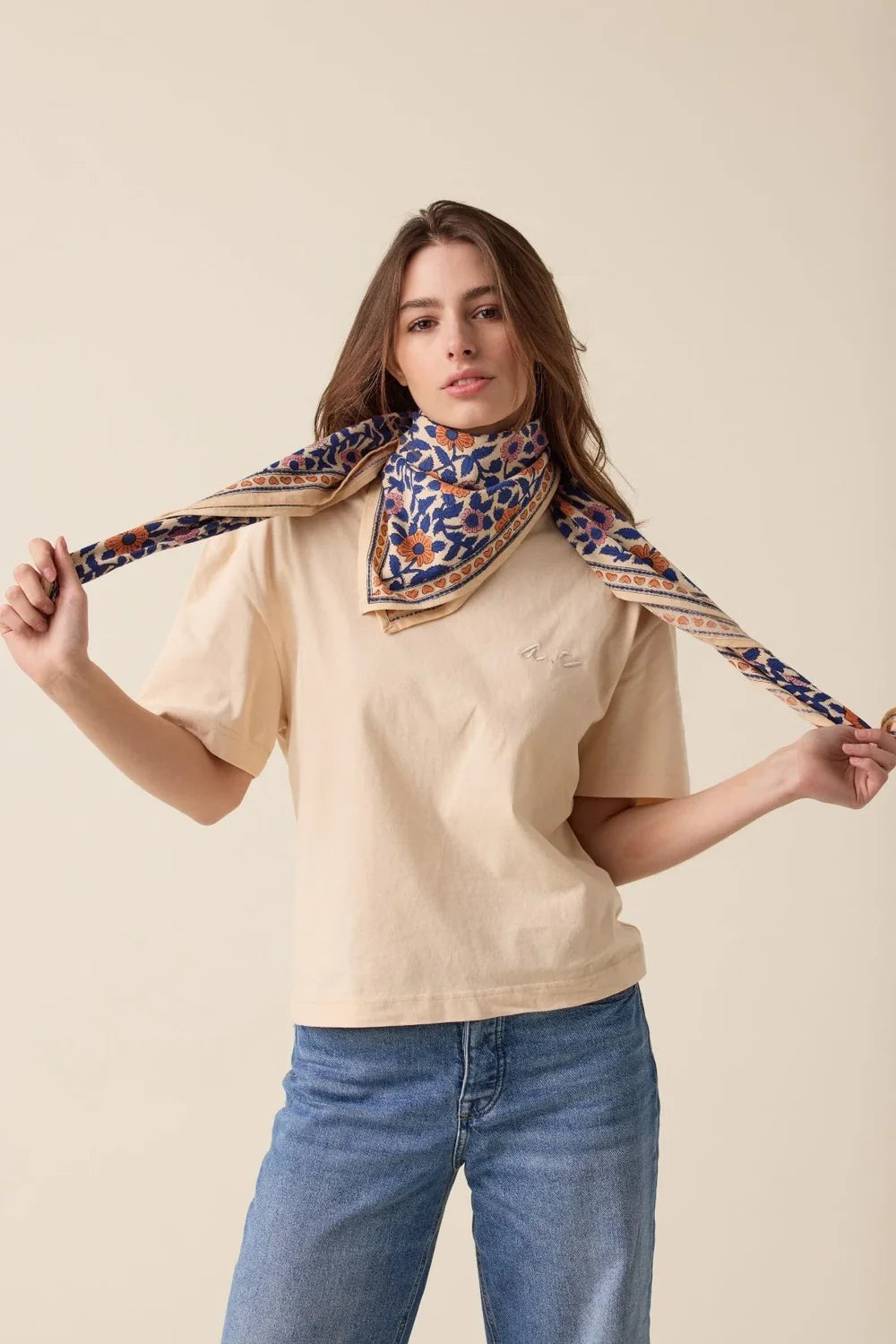 Foulard ‘Latika’ Coeur Bleu royal | APACHES