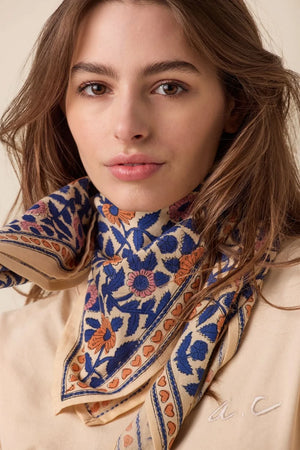 Foulard ‘Latika’ Coeur Bleu royal | APACHES