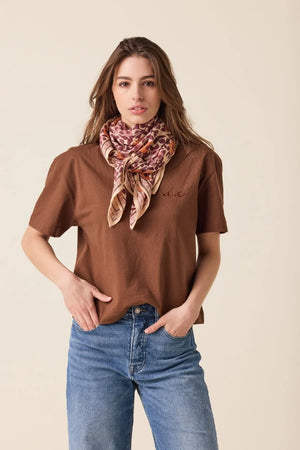 Foulard ‘Latika’ Coeur Flamingo | APACHES