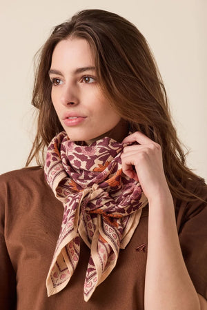 Foulard ‘Latika’ Coeur Flamingo | APACHES