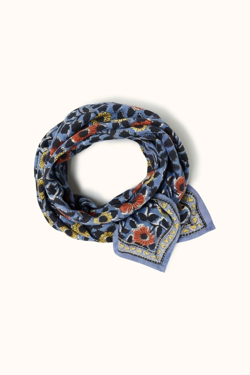 Foulard ‘Latika’ Coeur Iris | APACHES COLLECTIONS