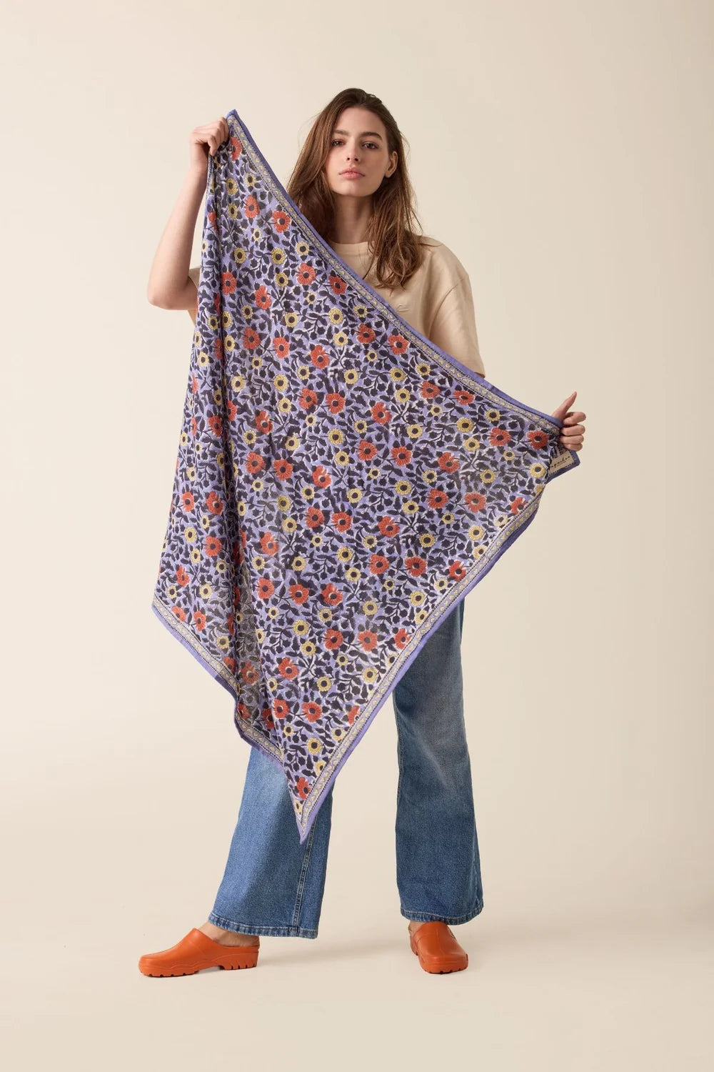 Foulard ‘Latika’ Coeur Iris | APACHES COLLECTIONS