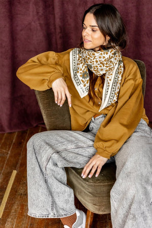 Foulard Latika 'Coeur' Macadamia | APACHES COLLECTIONS