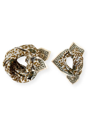 Petit foulard Manika 'Coeur' Macadamia | APACHES COLLECTIONS