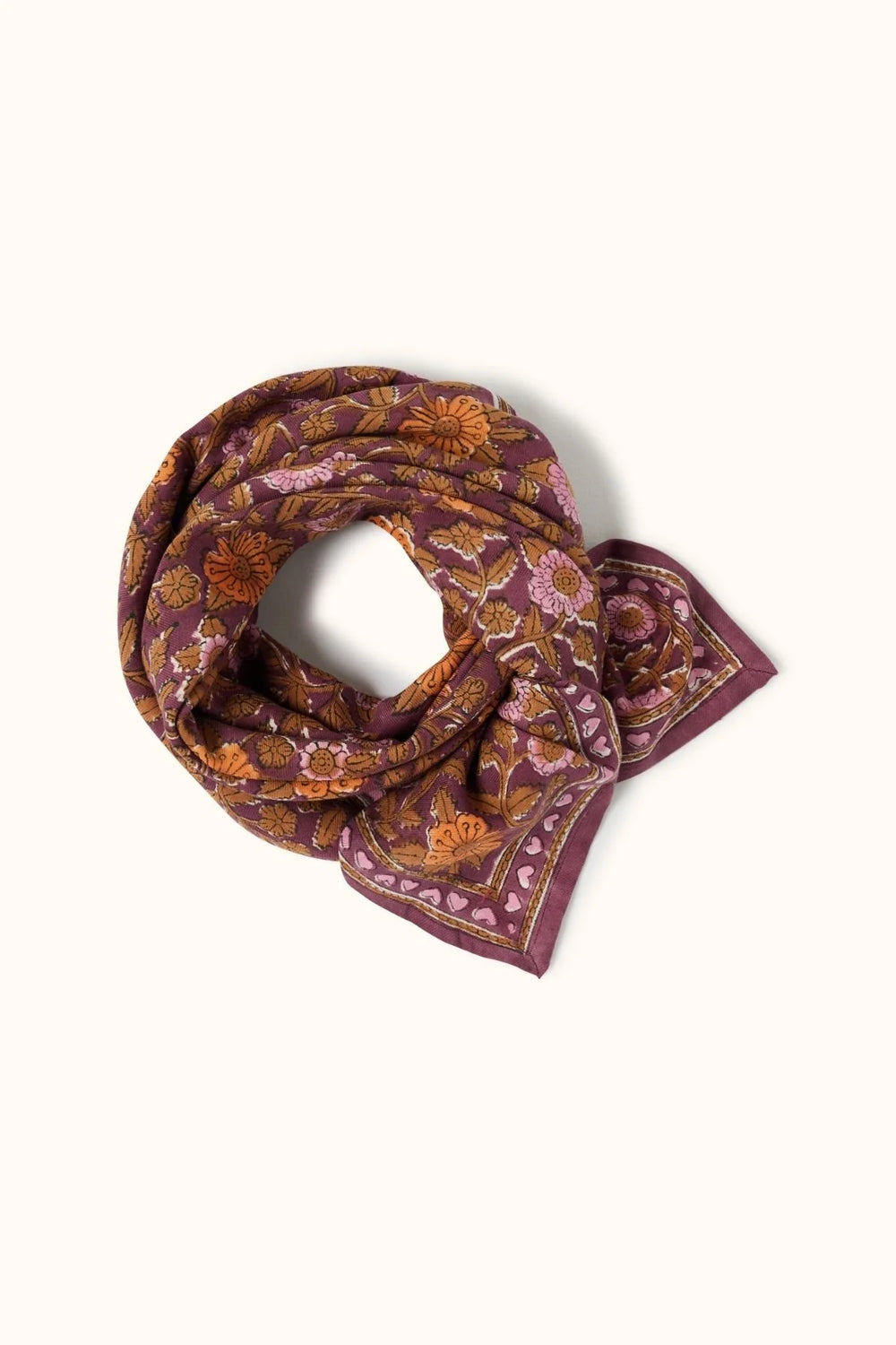 Foulard ‘Latika’ Coeur Truffe | APACHES COLLECTIONS