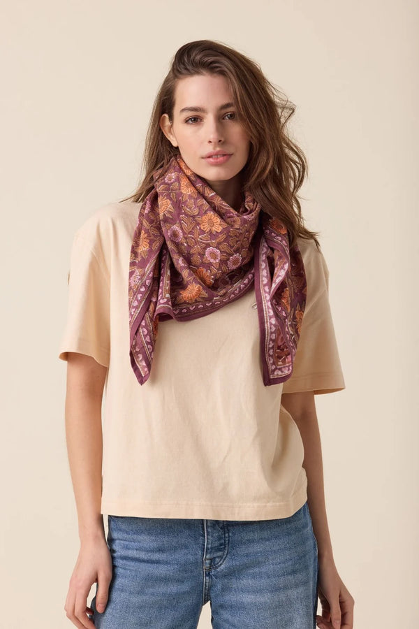 Foulard ‘Latika’ Coeur Truffe | APACHES COLLECTIONS