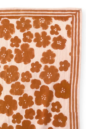 Petit foulard Manika 'Flora Bold' Orange | APACHES COLLECTIONS