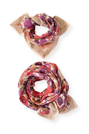 Petit foulard Manika 'Joy' Macadamia | APACHES COLLECTIONS